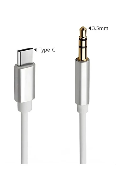 CENTER STORE Type-C AUX Kablosu 3.5mm Araç İçi Ses Kablosu 100 cm Yüksek Kaliteli Ses İletimi ürün görseli