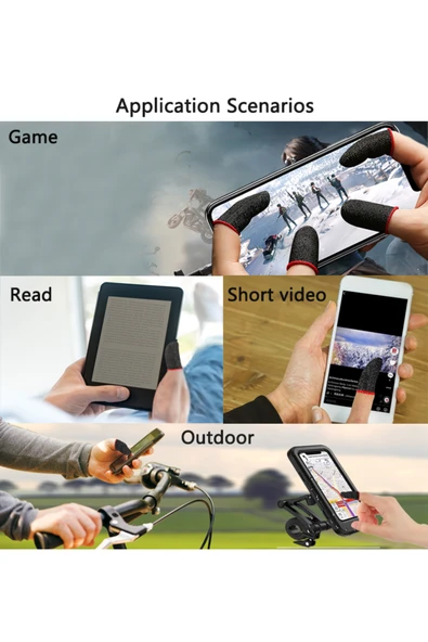 Janva Parmak Eldiven Pubg Profesyonel Oyuncu Aksesuarı Ter Önleyici Dokunmatik Eldiveni - Resim 5