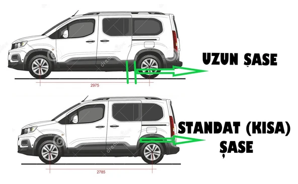 DOBLO CAMLI VAN KISA ŞASE NOKTALI YAN BASAMAK 2023 2024 2025 2026 2027 - Resim 2