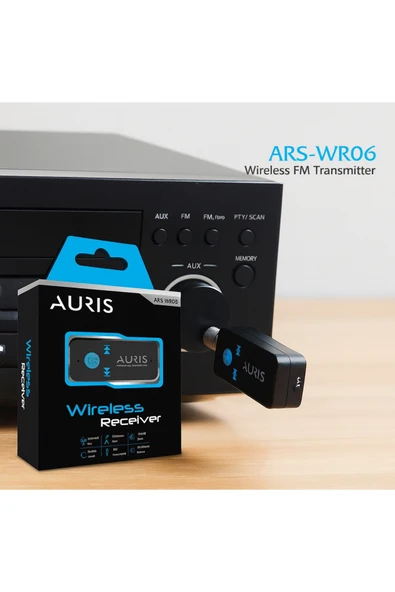 Auris Aux Bluetooth Araç Kiti Wireless Aux Bluetooth Kit - Resim 3