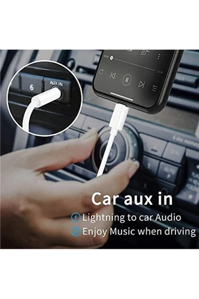 DORUK HOME İphone Aux Kablosu 7 8 X Xr 11 12 Uyumlu - Resim 5