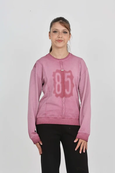 Toontoy Kız Çocuk 85 Baskılı Sweatshirt - 5
