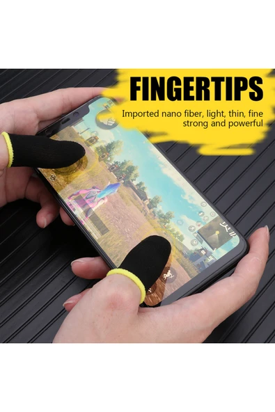 Janva Parmak Eldiven Pubg Profesyonel Oyuncu Aksesuarı Ter Önleyici Dokunmatik Eldiveni - Resim 2