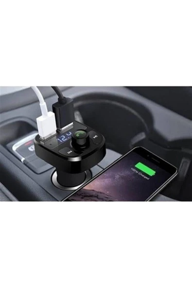 BlueGsm Torima Car X8 Araç Fm Transmitter Bt/usb/mp3/sd Kart Çakmaklık Girişli Kablosuz Oto Müzik Çalar Kiti - Resim 2