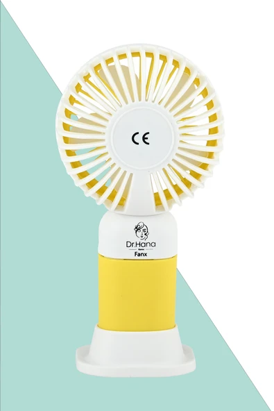 Dr Hana Mini Fan Masaüstü Taşınabilir Telefon Stantlı Vantilatör 2si 1 Arada Güçlü üfleme - Resim 7