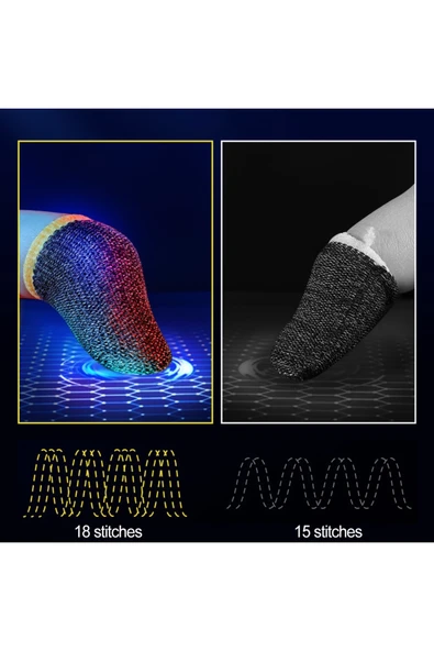 Janva Parmak Eldiven Pubg Profesyonel Oyuncu Aksesuarı Ter Önleyici Dokunmatik Eldiveni ürün görseli