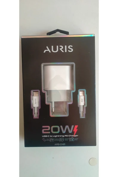 Auris 20W Iphone Uyumlu USB-C to Lighting Şarj Aleti Seti - Resim 2