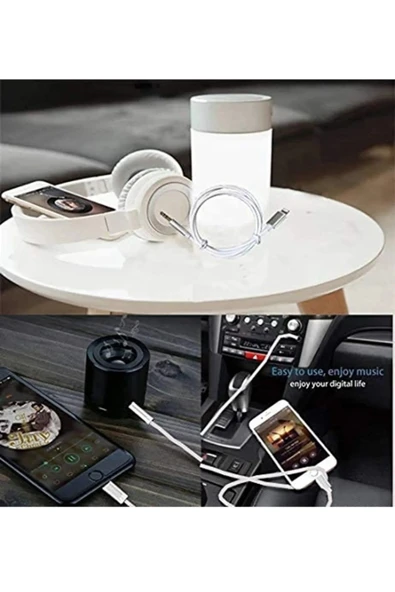 DORUK HOME İphone Aux Kablosu 7 8 X Xr 11 12 Uyumlu - Resim 6