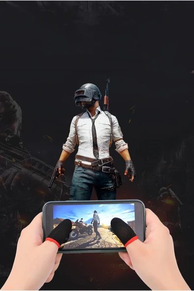 Janva Parmak Eldiven Pubg Profesyonel Oyuncu Aksesuarı Ter Önleyici Dokunmatik Eldiveni - Resim 4
