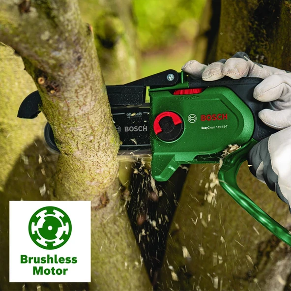 Bosch Easychain 18V-15-7 Tek Akülü 2.5 Ah Zincirli Budama Makinası - 06008B8900 - 4