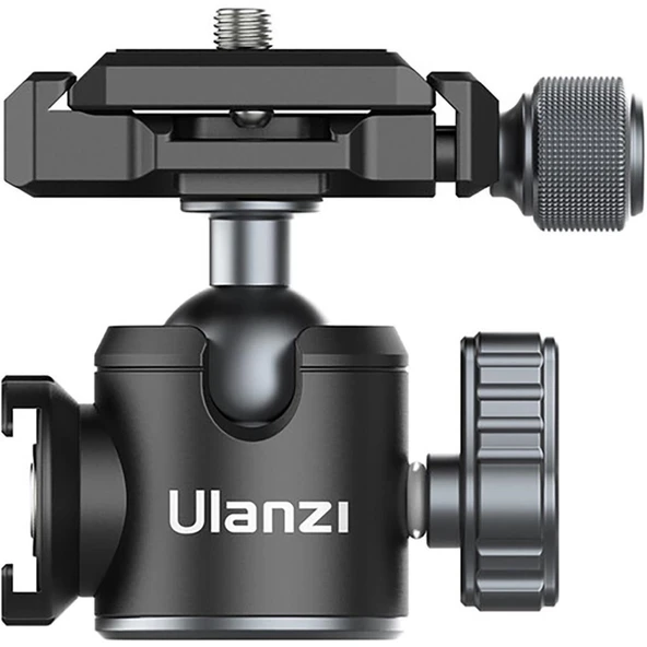 Ulanzi U-80L Arca Side Cold Shoe Ball Head Tripod Başlığı - 6
