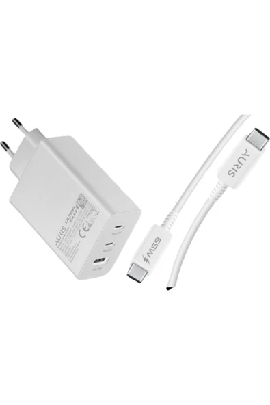 Auris ARS-CH65 65W 3 Çıkışlı Ultra Hızlı Şarj - Resim 3