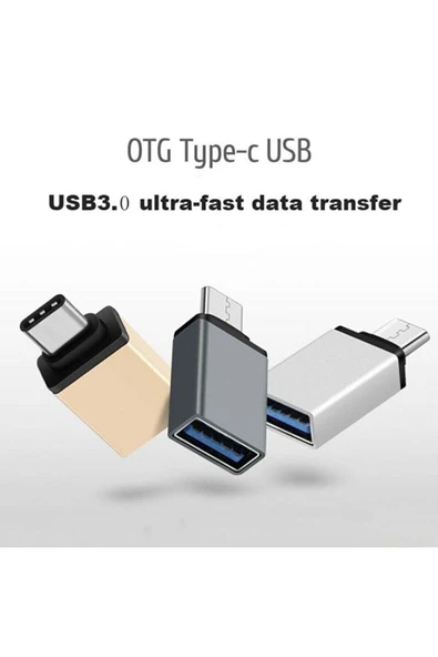 gökkuşağı store Huawei Cep Telefonu Uyumlu Type-c To Usb Çevirici - Resim 2