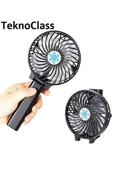 TeknoClass Mini El Fan Soğutucu Mini Vantilatör Güçlü Serinletici Taşınabilir Şarjlı Masa Üstü Sessiz ürün görseli