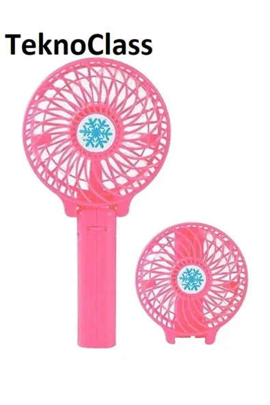 TeknoClass Mini El Fan Soğutucu Mini Vantilatör Güçlü Serinletici Taşınabilir Şarjlı Masa Üstü Sessiz - Resim 4