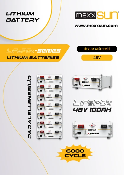 Mexxsun Lityum Akü 48V 100Ah LiFePo4 - 5
