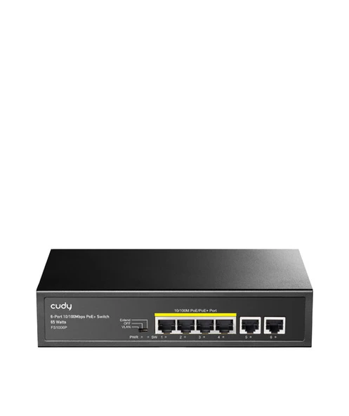 CUDY 6-Port 10/100M PoE+ Switch 60W ürün görseli