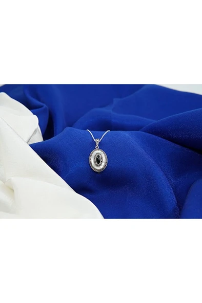 elips oltutaşı detaylı kolye sk0007 - Resim 4