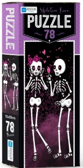 Blue Focus Skeleton Love - Puzzle 78 Parça ürün görseli