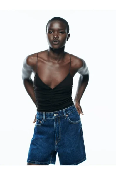 Zara Büzgülü Body ürün görseli 1