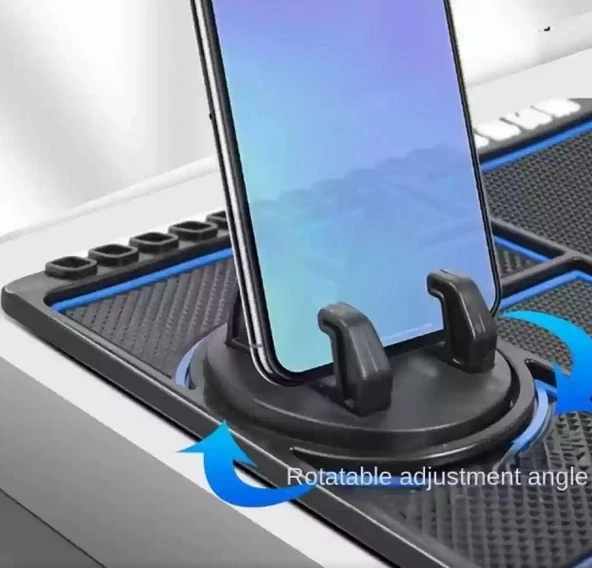Zhltools Pratik Torpido Üstü Numaratörlü Telefon Tutucu Kaydırmaz Mat - Resim 3