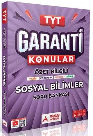 Paraf Akademi Tyt Sosyal Bilimler Garanti Soru Bankası
