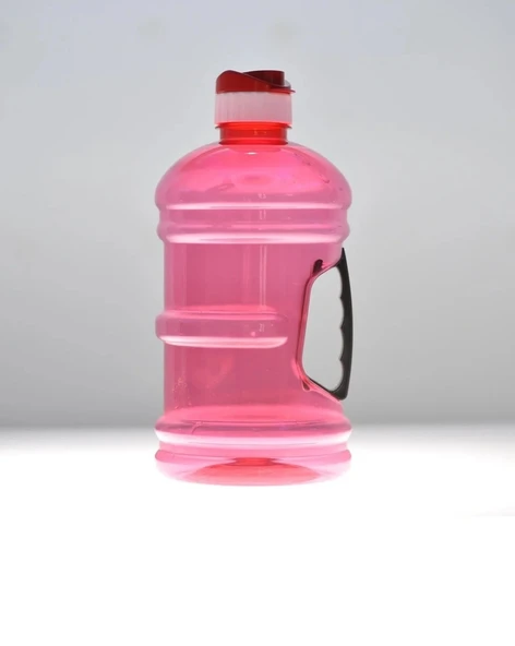 Kulplu Renkli Küçük Damacana  Renkli Suluk Matara Kırmızı 2,5 Lt ürün görseli 1