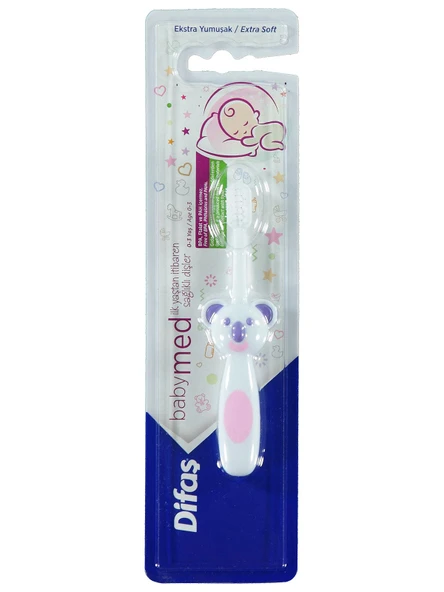 Difaş Diş Fırçası Babymed Extre Yumuşak 0-3 Yaş Pembe - 1