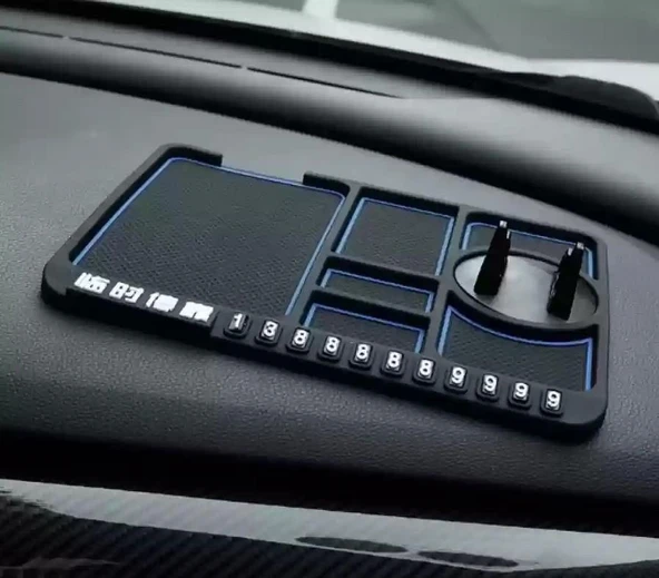 Zhltools Pratik Torpido Üstü Numaratörlü Telefon Tutucu Kaydırmaz Mat - Resim 6