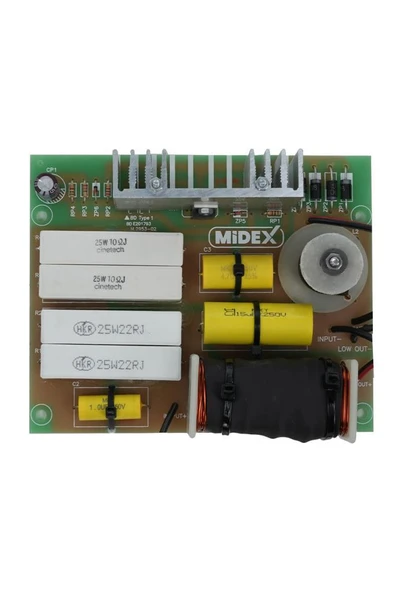 Midex CRA-1600 İki Yollu Crossover Hoparlör Devresi Ses Filtresi 600-1600W - Resim 2