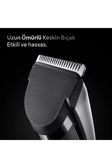 Saç Kesme Makinesi Series 7, +5 Aksesuar, Ömür Boyu Keskin Bıçak, 17 Uzunluk, HC7590 - 3