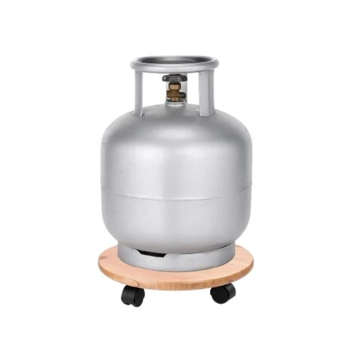 Yuvarlak Ahşap Damacana Saksı Altlığı Tüp Saksı Sehpası Otomatik Damacana Su Pompası Hediyeli - 2