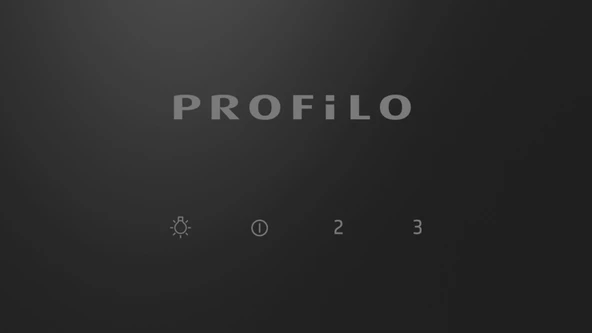 Profilo DVK6J360 Siyah Cam Duvar Tipi Davlumbaz - Resim 2