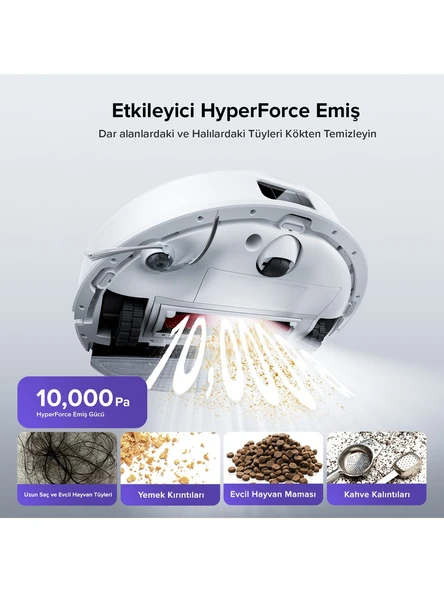 Roborock S8 Pro Akıllı Robot Süpürge Beyaz - 2