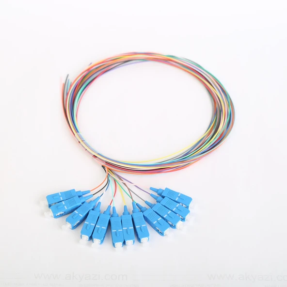 SC SM 9/125 Pigtail 12 Renkli Paket - 1