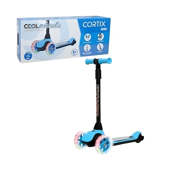 Cool Wheels Cortix Mavi Işıklı 3 Tekerlekli Çocuk Scooter - 2