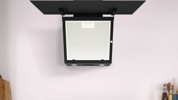 Profilo DVK6J360 Siyah Cam Duvar Tipi Davlumbaz - Resim 4