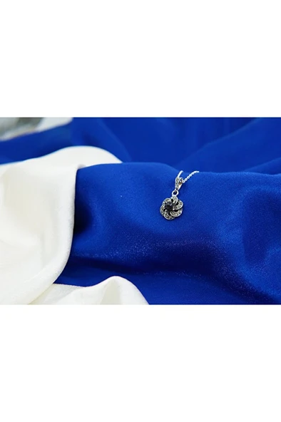 - oltutaşı döngü gümüş kolye sk00022 - Resim 2