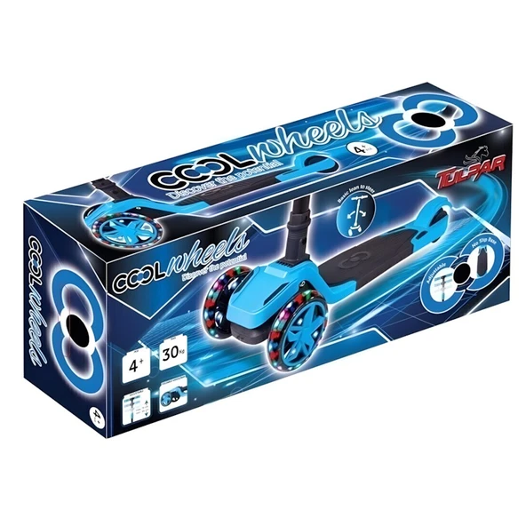 Cool Wheels Tulpar Mavi Işıklı 3 Tekerlekli Çocuk Scooter - 3