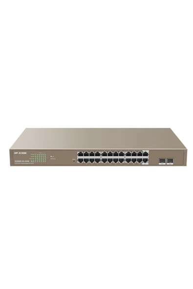 IP-COM - G3326P-24- 410W Cloud Managed,L2,24Port Ge Base-T Ethernet Ports (Data&Power), 2Port Fe Base-X Sfp Ports - 1