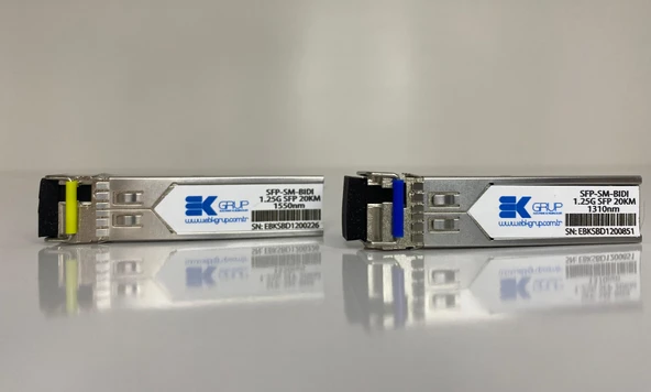 1000Base 1.25G Bıdı Tx1550Nm-Tx1310Nm 20Km  Lc Sm Sfp (Takım) - 1