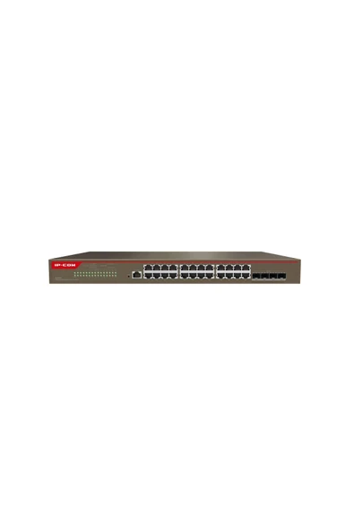 Ip-Com - G5328X Cloud Managed Switc, L3 10G ,24 X 10/100/1000Base-T Ethernet Ports, 4 X Independent 10G Sfp+ Ports, 1 X Console Port - 1