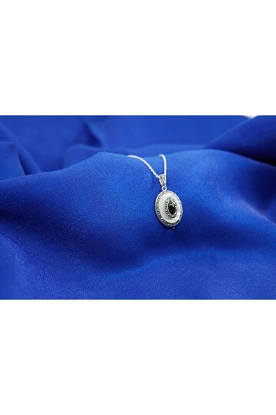 elips oltutaşı detaylı kolye sk0007 - Resim 3