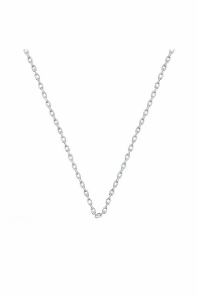 ANDA Gümüş 925 Ayar Gümüş 30 Forse Hayalet Ince Kolye Zinciri 45 cm ürün görseli