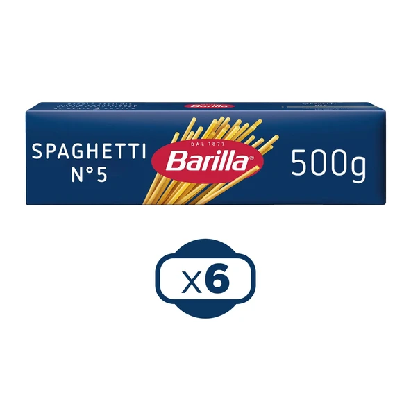 Barilla Spagetti No.5 500 G X 6 Adet ürün görseli