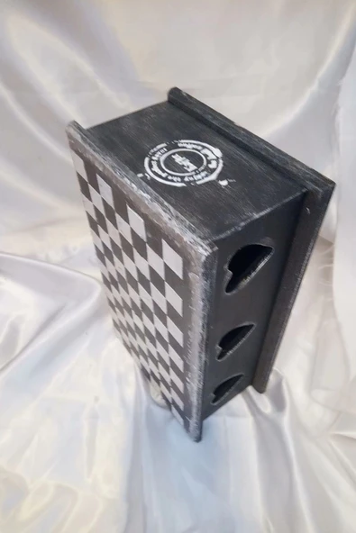 Sevgili Hediye Kutusu Dama Satranç Sevgililer Günü Ahşap El İşi Hand Made Mücevher Kutusu Orta Boy - Resim 4