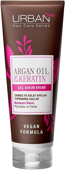 Urban Care Argan Yağı & Keratin Kolay Kırılan Yıpranmış Saçlara Özel Saç Bakım Kremi 250ml