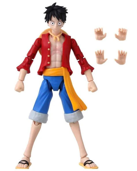 Bandai Anime Heroes One Piece Monkey D. Luffy Eklemli 16 cm Figür 37008 - Resim 4