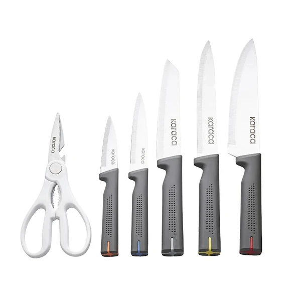 Karaca Yame 12 Parça Servis Setli Bıçak Seti Gri - Resim 7