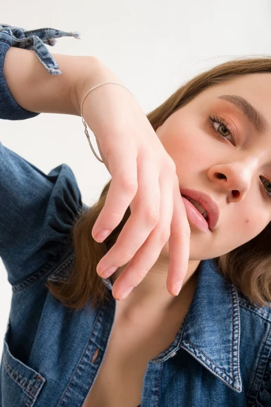 ANDA 925 Ayar Gümüş Unisex Gurmet Bileklik 2.2 Mm - Resim 2